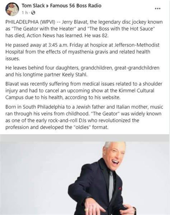 
How did Jerry Blavat die? Iconic Philadelphia disc Jockey Cause of death Explained 