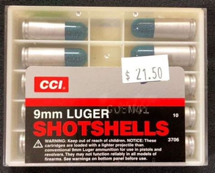 What are 9mm shotshells used for?