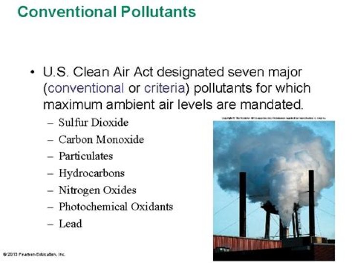 What are considered conventional pollutants?