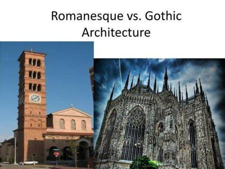 What are the main differences between Gothic churches and Romanesque churches?