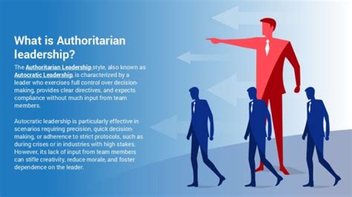 What is an example of authoritarian decision-making?