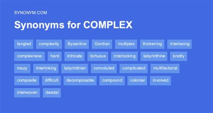 What is complex synonyms or antonyms?