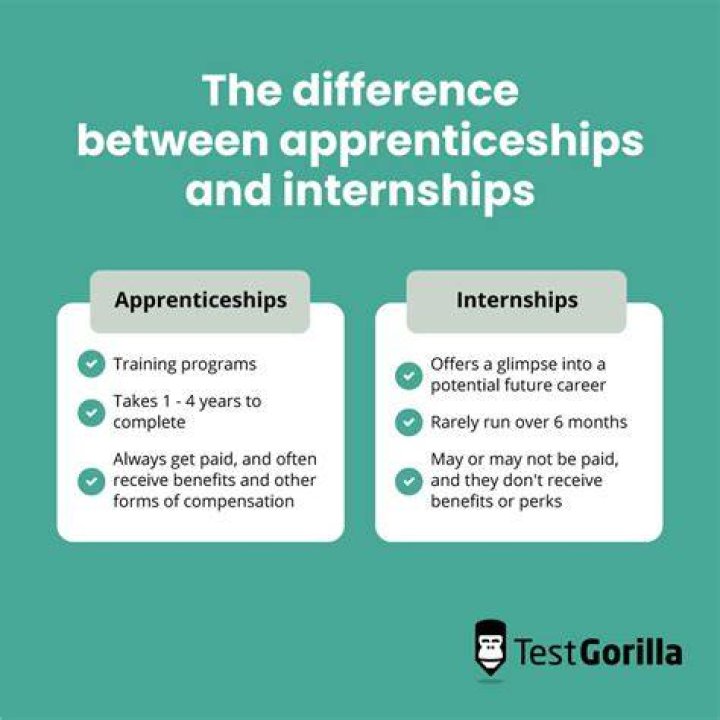 What is difference between internship and traineeship?