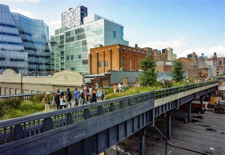 What is unique about the High Line park in New York City?