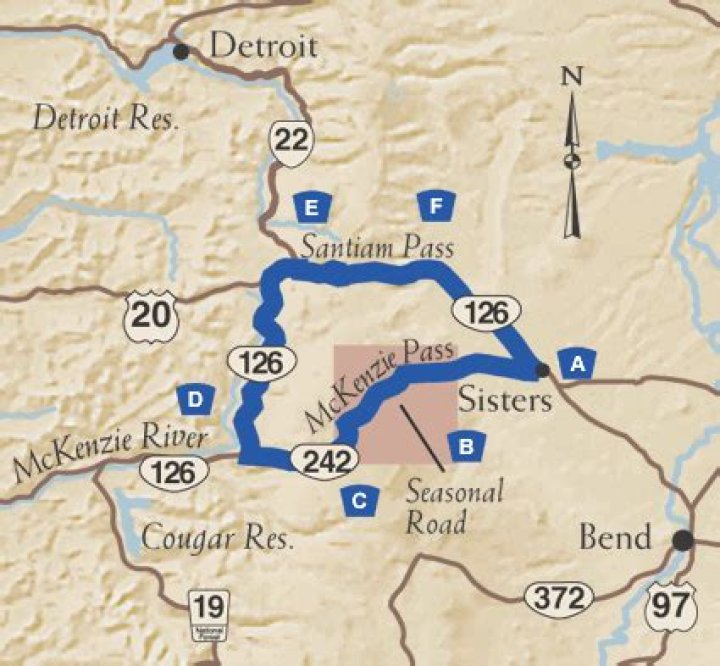 Where is Santiam Pass in Oregon?