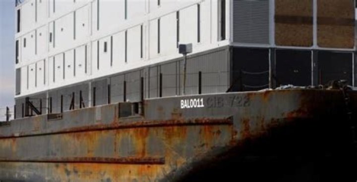 Where is the Google barge now?